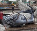 idols of saptarishis fell due to strong storm in ujjain